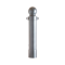 Ornamental bollard | steel tube � 140 mm | removable, with triangular locking mechanismacc. with DIN 3223, self-engaging lockwith hot-dip galvanized ground socket | with 2 eyelets